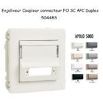 Enjoliveur Coupleur Connecteur fibre optique SC APC Duplex Apolo 50448S