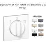 Enjoliveur pour Va-et-vient rotatif avec indication I,0,II Apolo 50760T