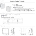 Interrupteur MEC Q45 2 modules