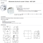 Prise de courant schuko MEC Q45