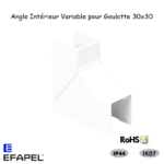 Angle Intérieur Variable pour goulotte série 13 30x30 13152