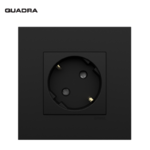 Prise de courant Schuko Quadro45 Noir MAT