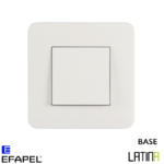 Interrupteur doigt simple LATINA Base Blanc