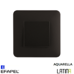 Interrupteur doigt simple LATINA Aquarella Noir MAT
