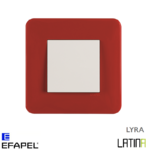Interrupteur doigt simple LATINA LYRA Rouge TRJ