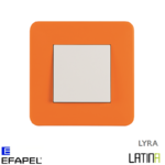 Interrupteur doigt simple LATINA LYRA Orange
