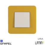 Interrupteur doigt simple LATINA LYRA Jaune