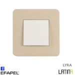 Interrupteur doigt simple LATINA LYRA Beige