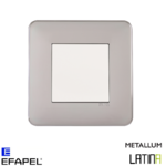 Interrupteur doigt simple LATINA metallum Chrome