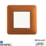 Interrupteur doigt simple LATINA metallum Cuivre