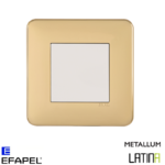 Interrupteur doigt simple LATINA metallum Or