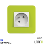 Prise de courant LATINA LYRA Vert TVR