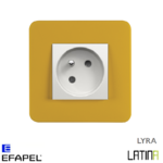 Prise de courant LATINA LYRA Jaune TAM