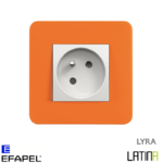Prise de courant LATINA LYRA Orange