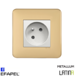 Prise de courant LATINA metallum Or