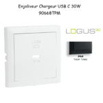 Enjoliveur pour Chargeur USB Type C Power Delivery 30 W 90668TPM