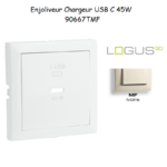 Enjoliveur pour Chargeur USB Type C Power Delivery 45 W 90667TMF