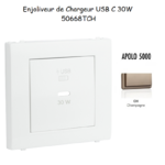Enjoliveur pour Chargeur USB Type C Power Delivery 30w 50668TCH