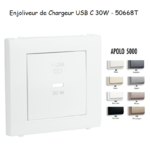 Enjoliveur pour Chargeur USB Type C Power Delivery 30w 50668T