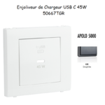 Enjoliveur pour Chargeur USB Type C Power Delivery 45w 50667TGR