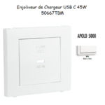 Enjoliveur pour Chargeur USB Type C Power Delivery 45w 50667TBM