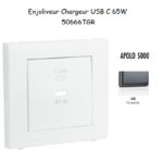 Enjoliveur pour Chargeur USB Type C Power Delivery 65w 50666TGR