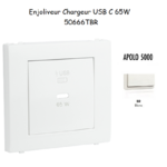 Enjoliveur pour Chargeur USB Type C Power Delivery 65w 50666TBR