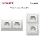 Prise Française double 70CBR