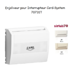 Enjoliveur pour interrupteur card system Sirius 70731T