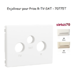 Enjoliveur pour prise R TV SAT Sirius 70775T