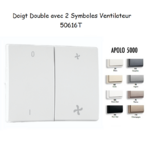 Doigt avec 2 symboles ventilateur APOLO5000 50616T
