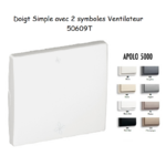 Doigt avec 2 symboles ventilateur APOLO5000 50609T