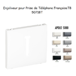 Enjoliveur pour prise de téléphone Française T8 Apolo 50718T