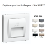 Enjoliveur double chargeur usb APOLO5000 50673T