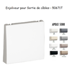 Enjoliveur rosette passage de cable APOLO5000 50671T