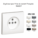 Enjoliveur pour prise de courant française APOLO5000 50652T