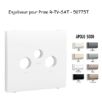 Enjoliveur pour prise R TV SAT APOLO5000 50775T