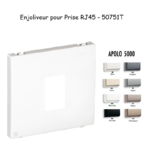 Enjoliveur pour prise informatique RJ45 APOLO5000 50751T