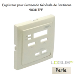 Enjoliveur pour commande générale de persienne Logus 90311TPE Perle
