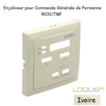 Enjoliveur pour commande générale de persienne Logus 90311TMF Ivoire