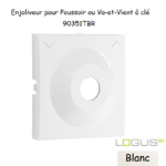 Enjoliveur pour poussoir à clé Logus 90351TBR Blanc