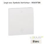 Doigt pour interrupteur avec symbole 2 ventillateurs LOGUS 90609TBR
