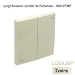 Doigt poussoir Double de persienne LOGUS 90612TMF Ivoire