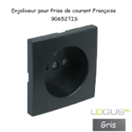 Doigt pour prise de courant française LOGUS 90652TIS Gris