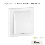 Enjoliveur rosette sortie de câble LOGUS 90671TBR Blanc