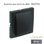 Enjoliveur rosette sortie de câble LOGUS 90671TIS Gris