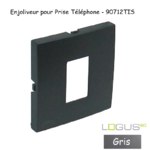 Enjoliveur pour prise de téléphone Logus 90712TIS Gris