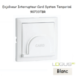 Enjoliveur pour interrupteur Card System Logus 90 90733TBR Blanc