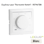 Enjoliveur pour thermostat rotatif Logus 90 90746TBR Blanc