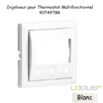 Enjoliveur pour Chonothermostat avec capteur IR Logus 90749 TBR Blanc